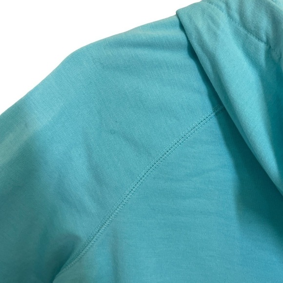 Z by Zella Aqua/Turquoise Full Zip Hoodie w/Two Side Pockets Tab Zip Cover Sz XS - Picture 9 of 13